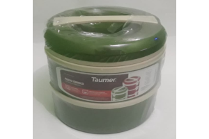 JOGO DE PRATOS TERMICOS PRATIK C/2 ORATO VERDE REF-212000205