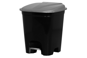 LIXEIRA QUADRADA COM PEDAL 7,5L REF-3041PR