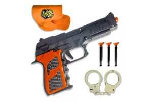 LANCA DARDOS (BRINQ POLICIAL) 38CM 5PCS REF-MT1448