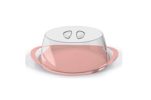PORTA BOLO ROSA TRANSLUCIDO REF-UZ167-ROS