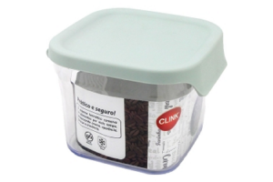 POTE QUADRADO PLASTICO 500ML REF-CK3134