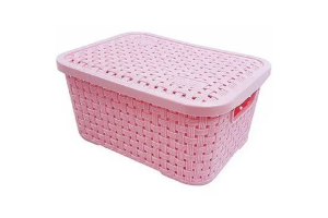 CAIXA RATTHAN 9,5 LTS BABY ROSA COD7441256