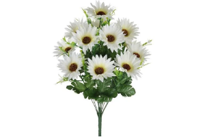 BQ GERBERA X12 CETIM CREME REF-46460010