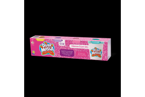 KIT MASSINHA C/GLITER 4 UNIDADE REF-8123