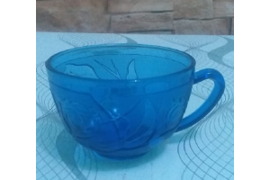 XICARA DE VIDRO TULIP BLUE 210ML REF-CUP20