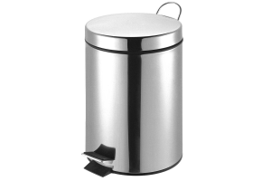 LIXEIRA ACO INOX 3L 16X25CM REF-DL1324